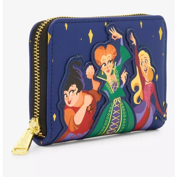 Loungefly Disney Hocus Pocus Wallet Sanderson Sisters Zip Around New - Picture 4 of 4